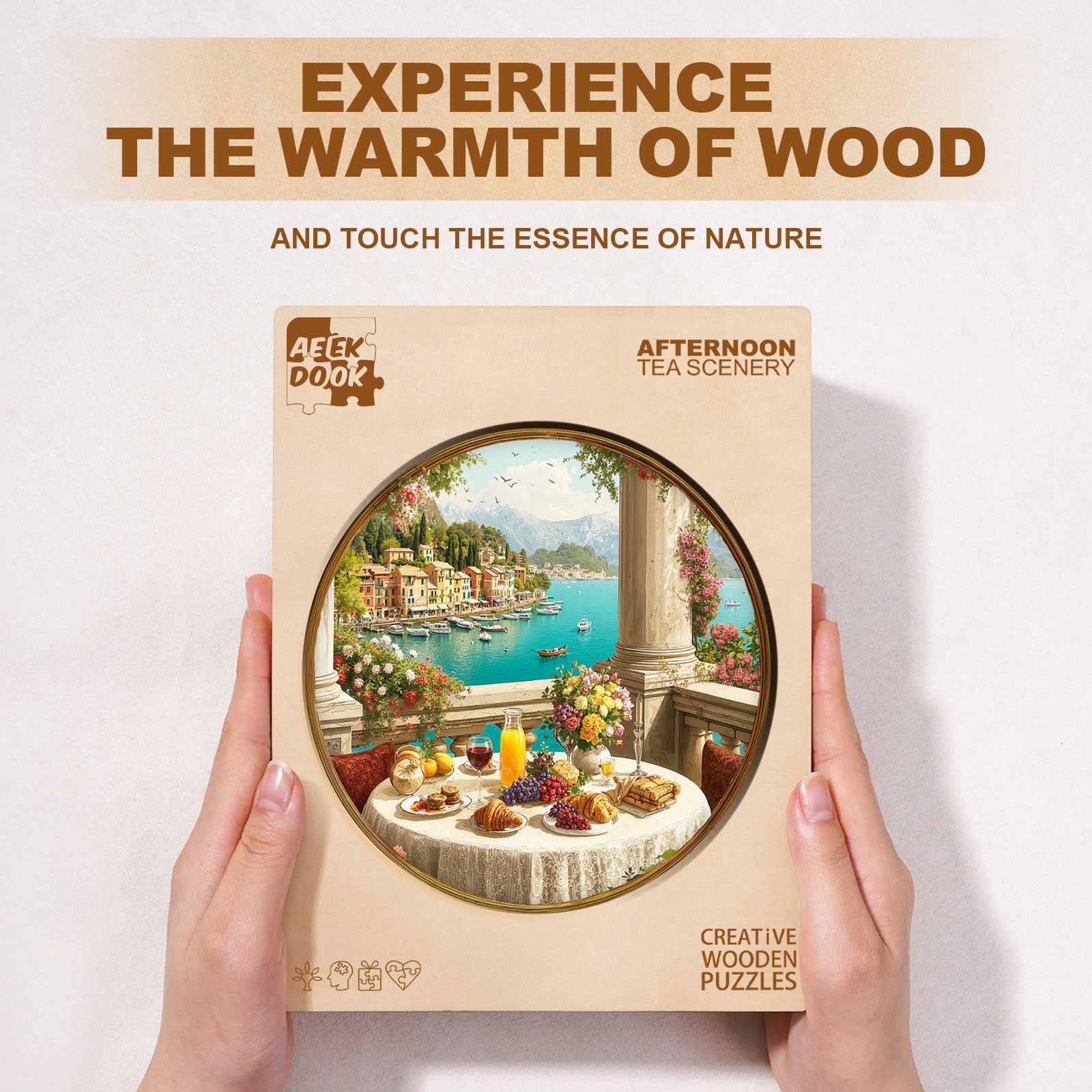 Afternoon Tea Scenery Wood Puzzles for Adult - Aeekdook