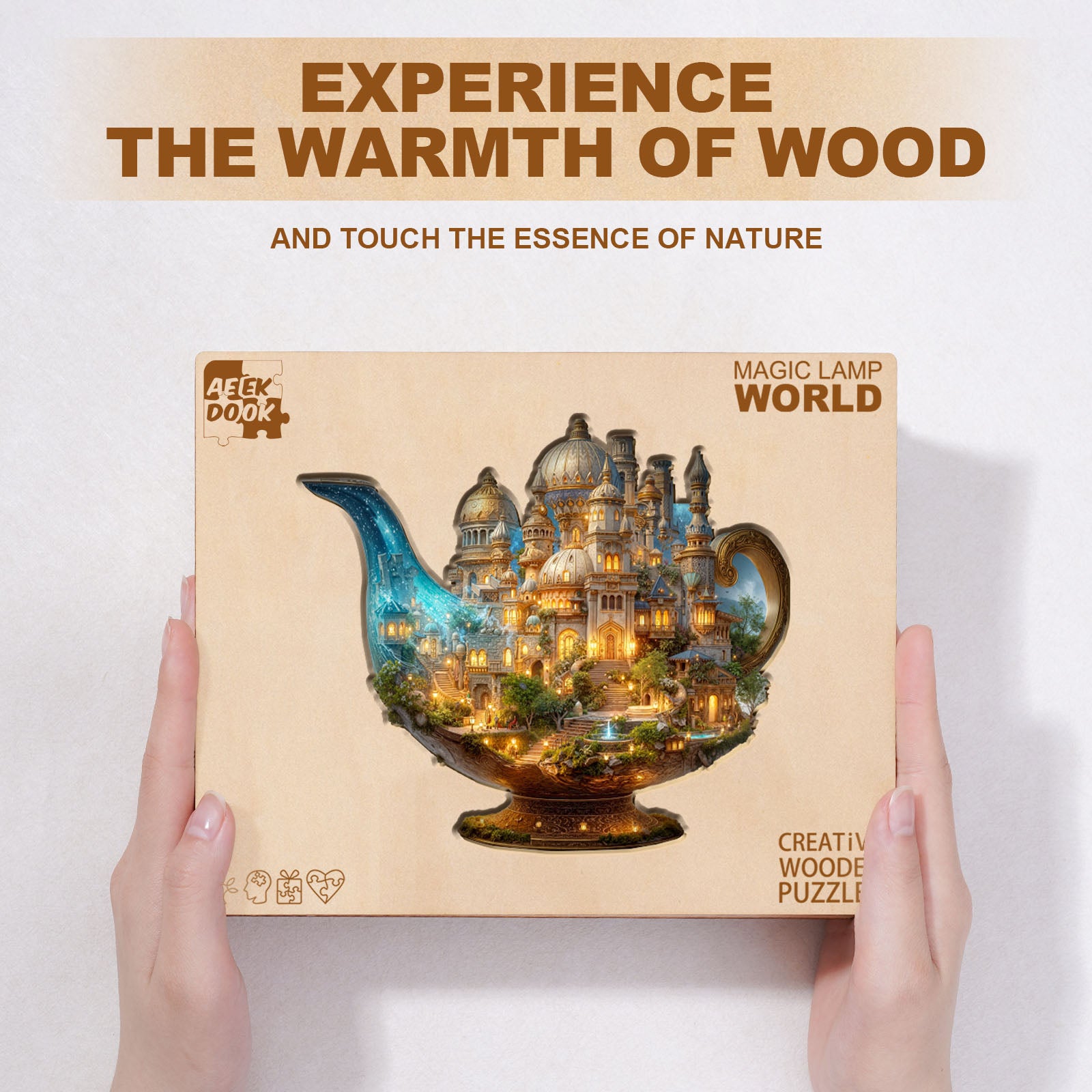 Enchanted Teapot Citadel Wooden Jigsaw Puzzles - Aeekdook