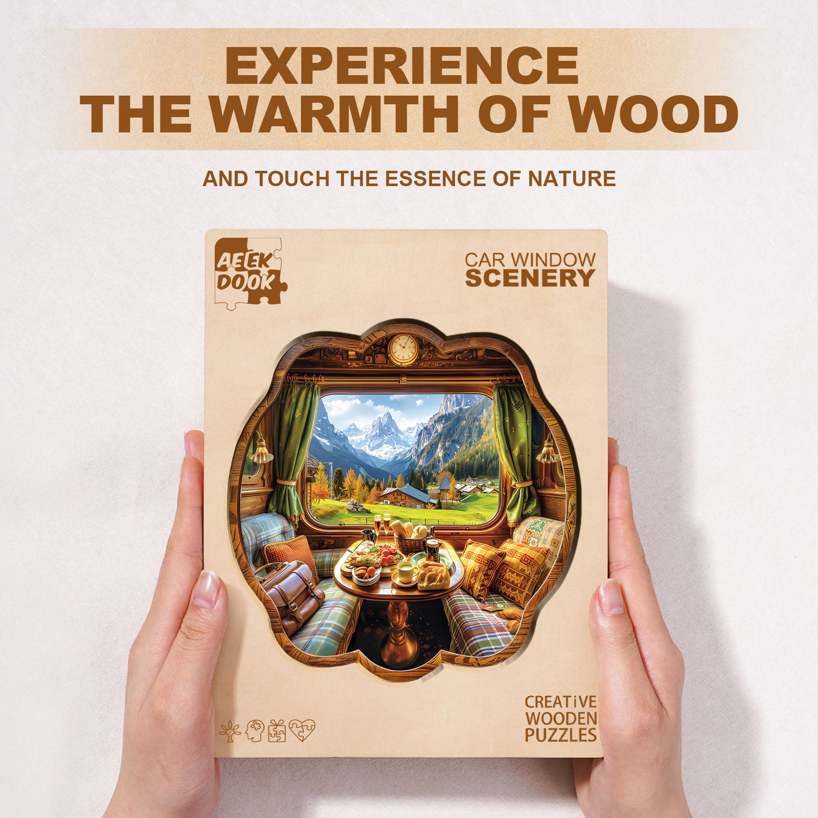 Tranquil Journey Wooden Jigsaw Puzzles for Adults - Aeekdook