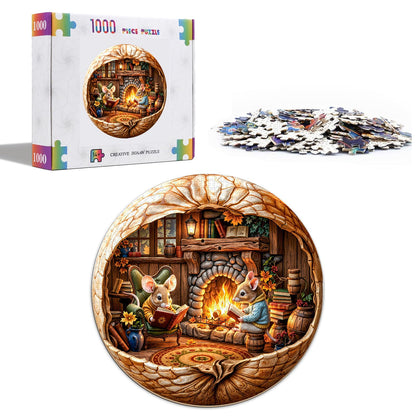 Fall Mouse Puzzles for Adults 1000 Pieces
