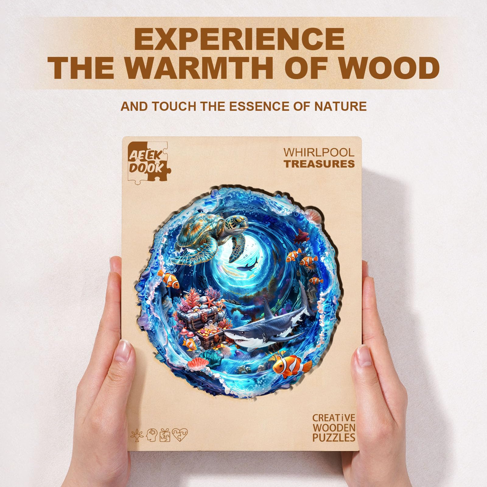 Ocean Treasures Wood Puzzle Deep Sea Coral Reef - Aeekdook