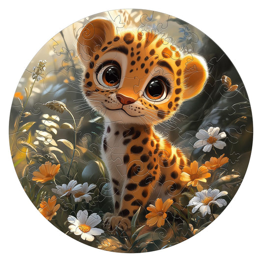 Cute Leopard 50 Pieces Kids Puzzle