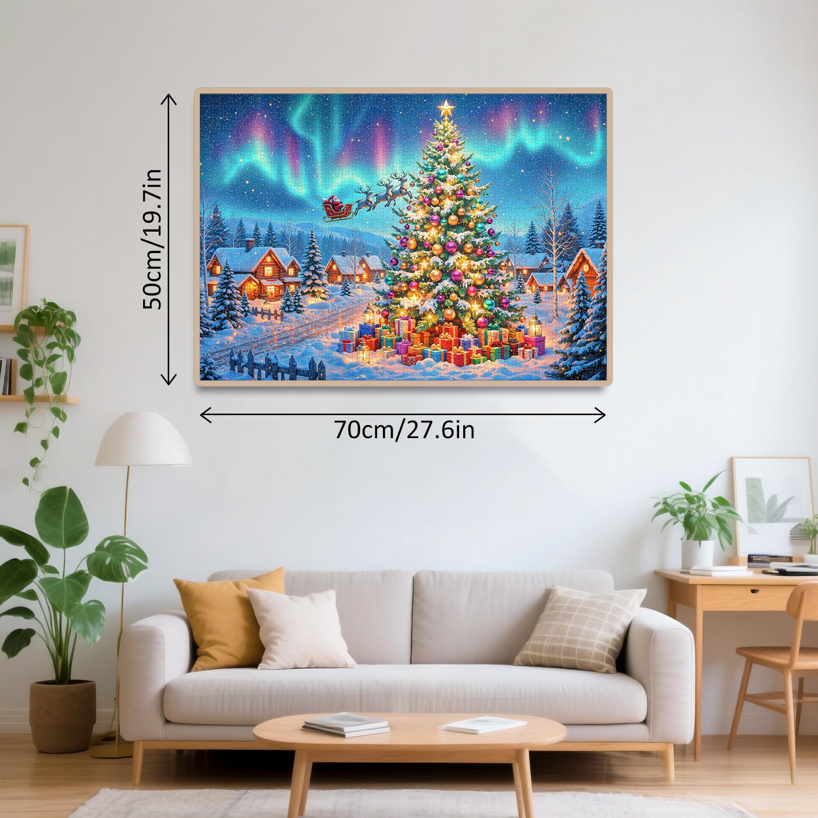 Northern Lights 1000 Piece Wood Puzzle for Adults - Aeekdook
