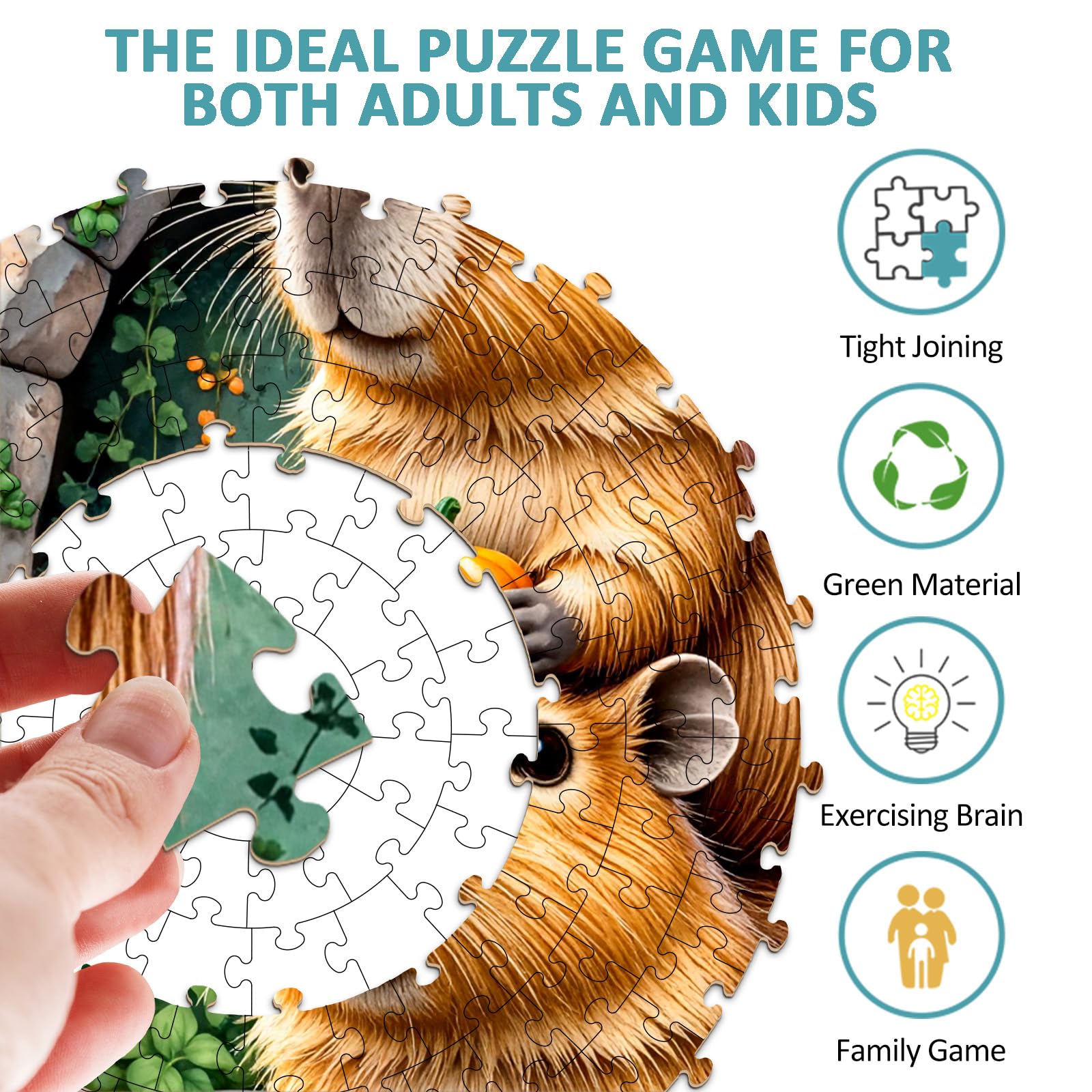 Capybara Puzzles for Adults 1000 Pieces