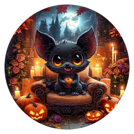 Halloween Black Bat 50 Pieces Children Puzzles