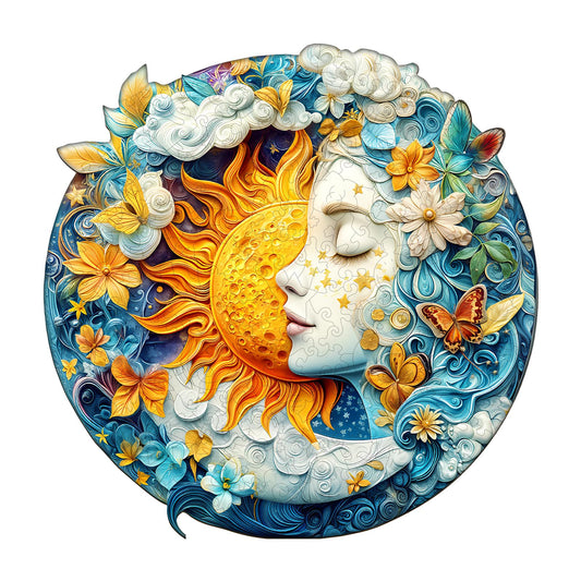 Moon Sun and Girl