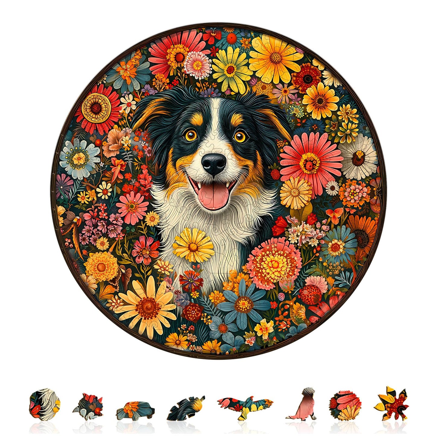 Fantasy Flowers Dog