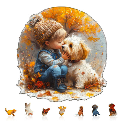 Child and Dog