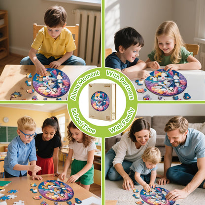 Celestial Kitten 50 Pieces Children Puzzles