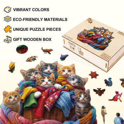 Colorful Fabric Cat