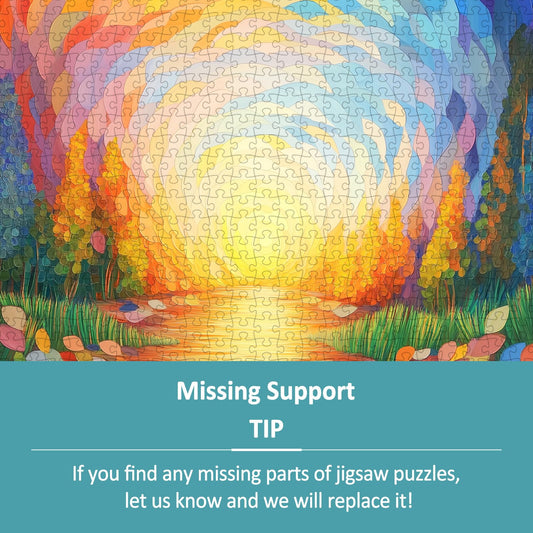 Stained Glass River Puzzles for Adults 1000 Pieces
