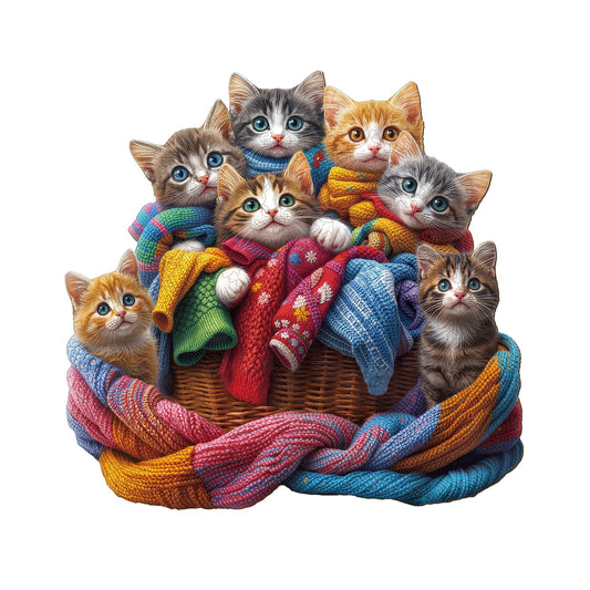 Colorful Fabric Cat