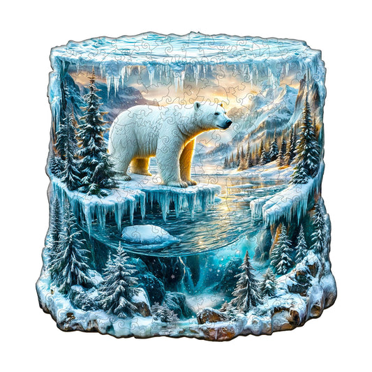 Frozen Polar Bear