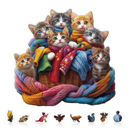 Colorful Fabric Cat