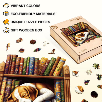 Bookshelf Beagle Dog