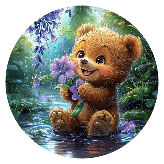 Bear with Blooms 50 Pieces Children Puzzles