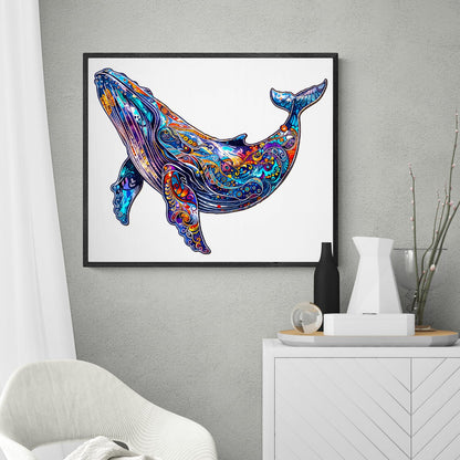 Blue Whale Wood Puzzles Adult