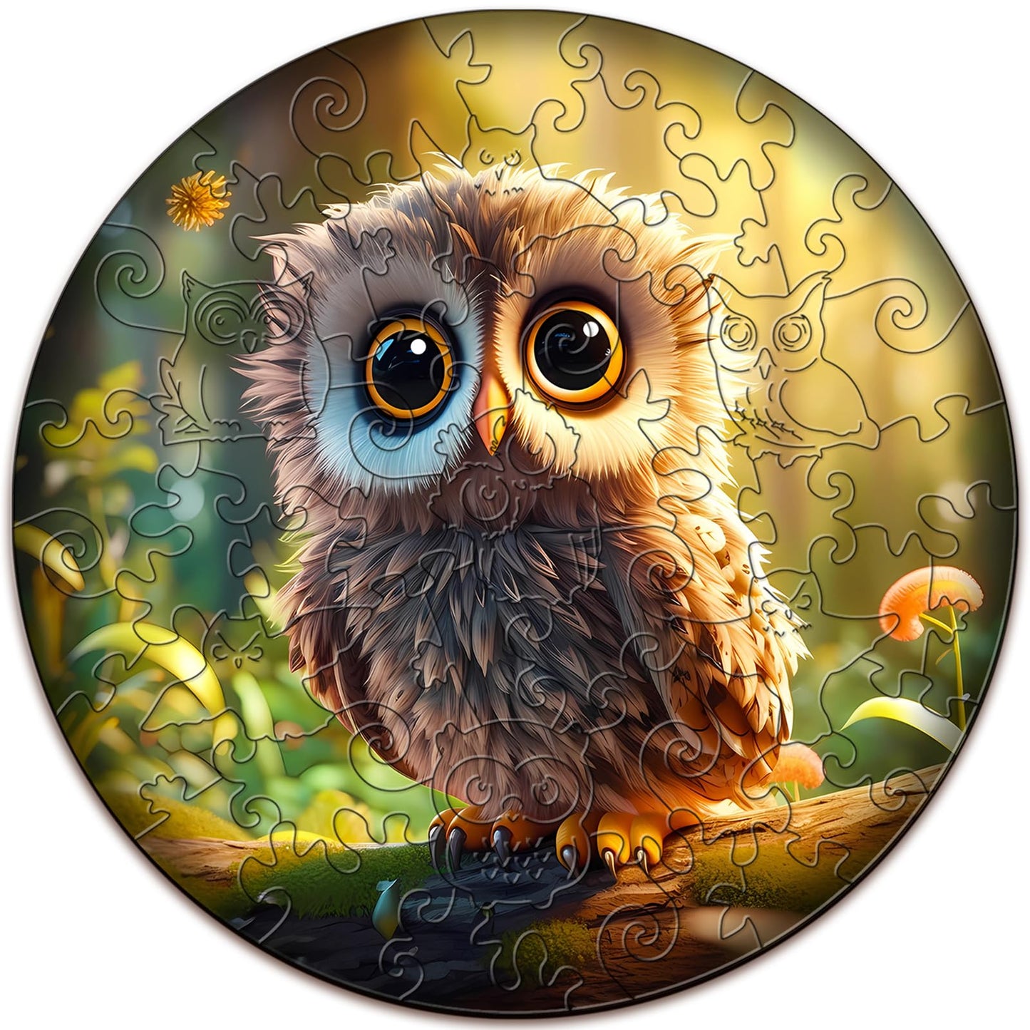 Cute Owl Wooden Puzzles for Kids Ages 6-8 - 50 Pieces