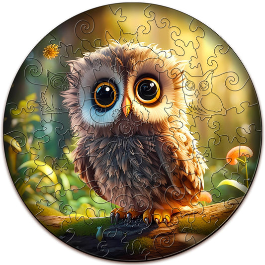 Cute Owl Wooden Puzzles for Kids Ages 6-8 - 50 Pieces