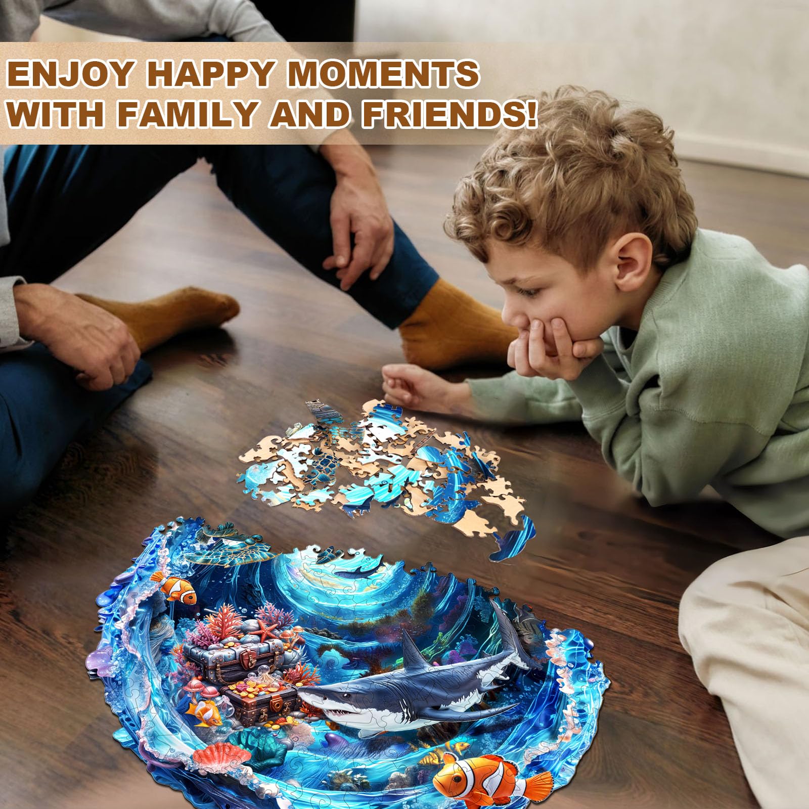 Ocean Treasures Wood Puzzle Deep Sea Coral Reef - Aeekdook
