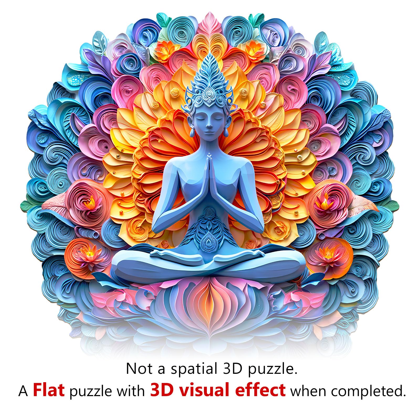 Mandala Yoga Wood Puzzle Meditation & Zen Gift - Aeekdook