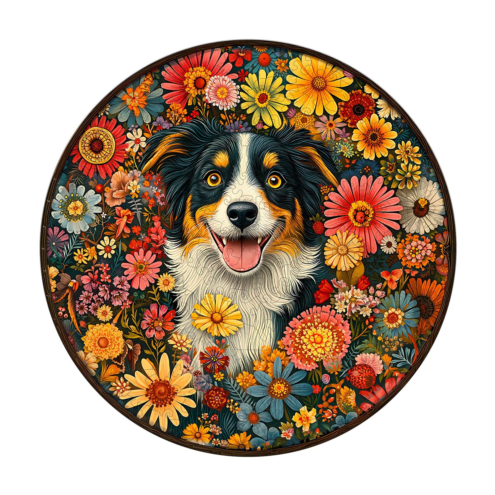 Fantasy Flowers Dog