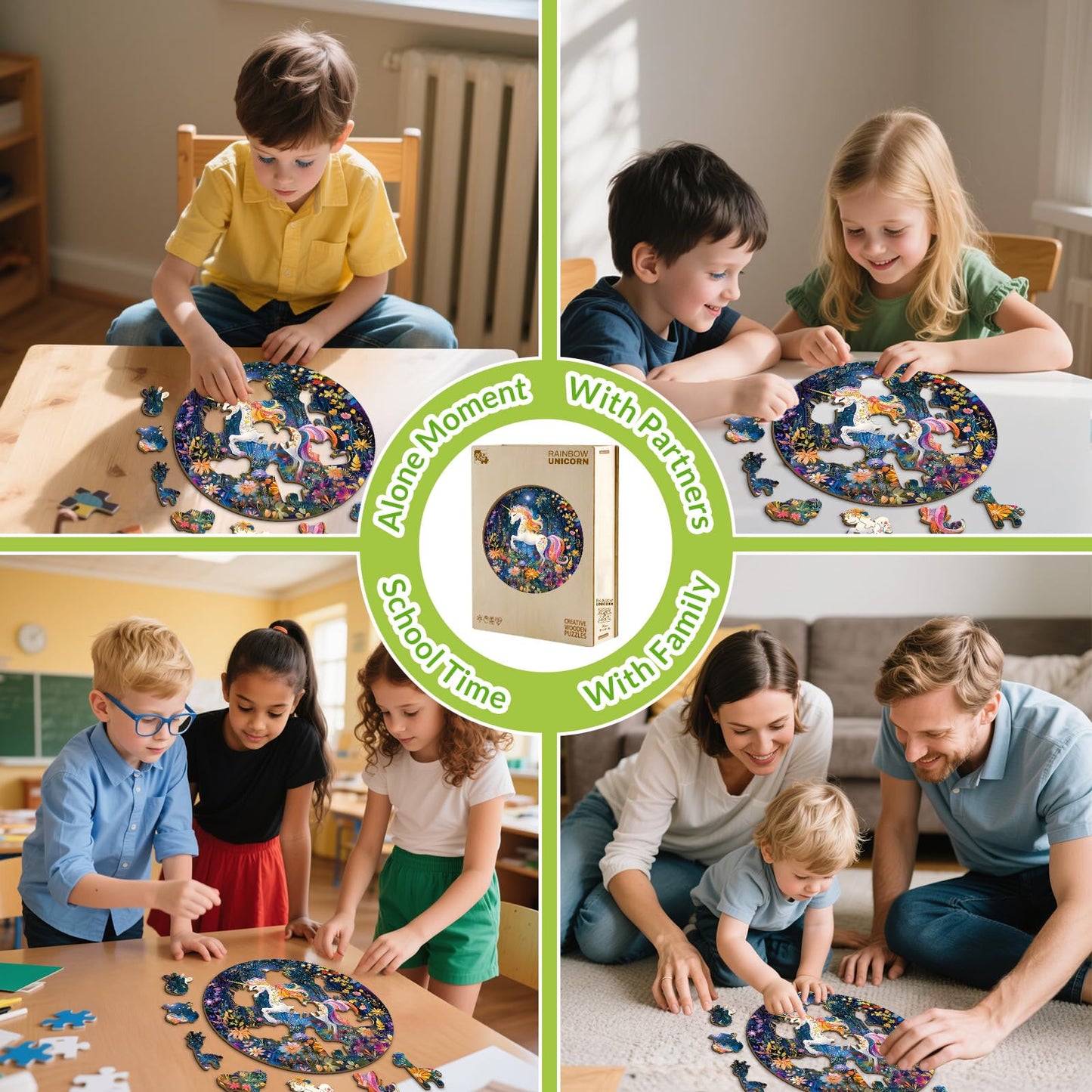 Rainbow Unicorn 50 Pieces Kids Puzzle