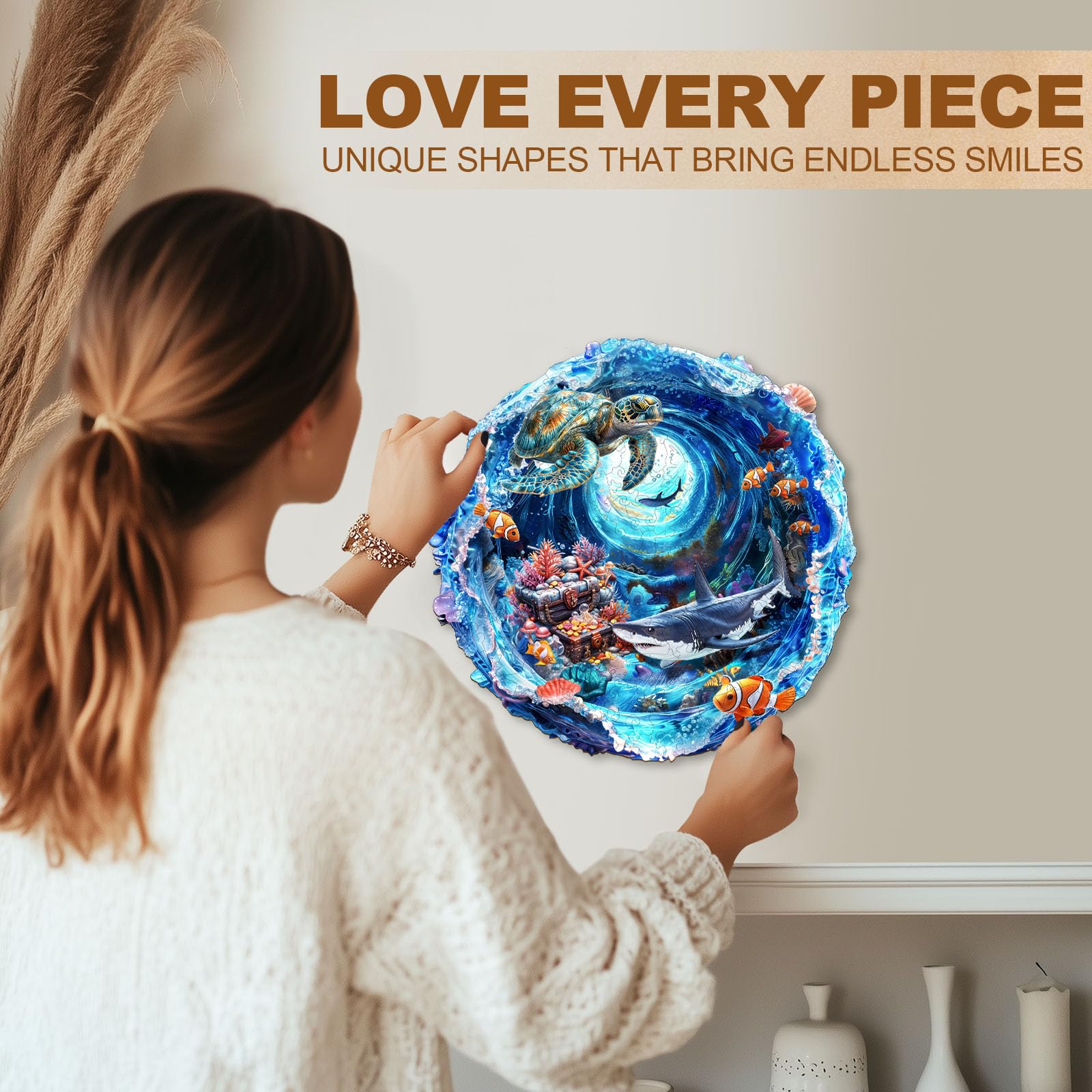 Ocean Treasures Wood Puzzle Deep Sea Coral Reef - Aeekdook