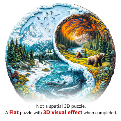 Yin Yang Glacial Forest