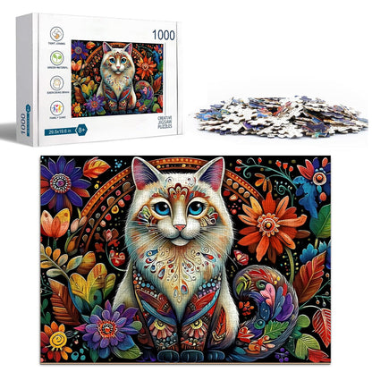 Garden Cat Puzzles for Adults 1000 Pieces