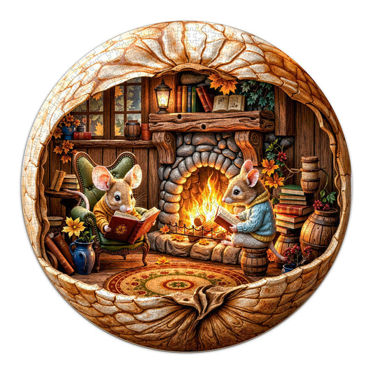 Fall Mouse Puzzles for Adults 1000 Pieces