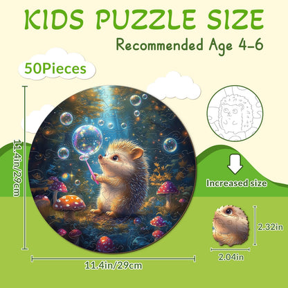 Bubble Hedgehog 50 Pieces Children Puzzles