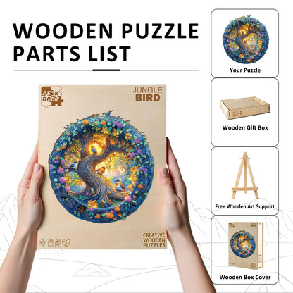 Jungle Bird Wood Puzzles Adult