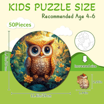 Cute Owl 50 Pieces Children Puzzles