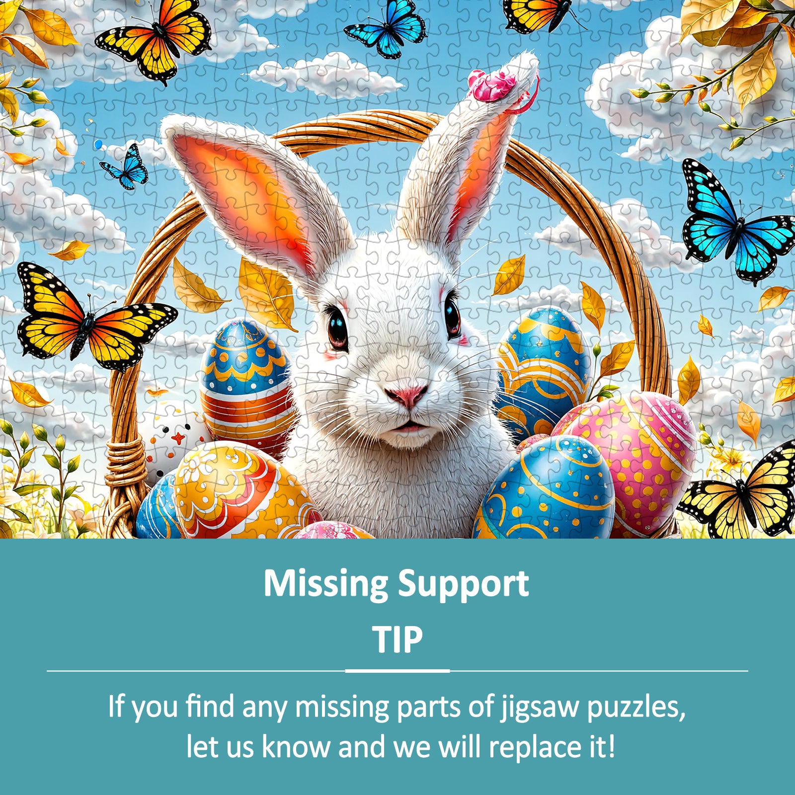 Easter Egg Bunny 1000 Piece Jigsaw Puzzles