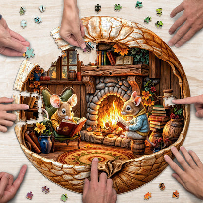 Fall Mouse Puzzles for Adults 1000 Pieces
