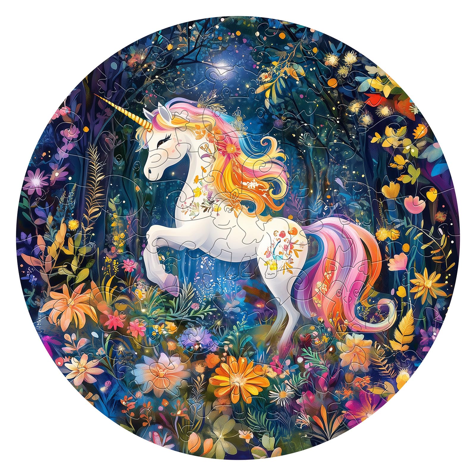 Rainbow Unicorn 50 Pieces Kids Puzzle