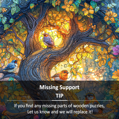 Jungle Bird Wood Puzzles Adult