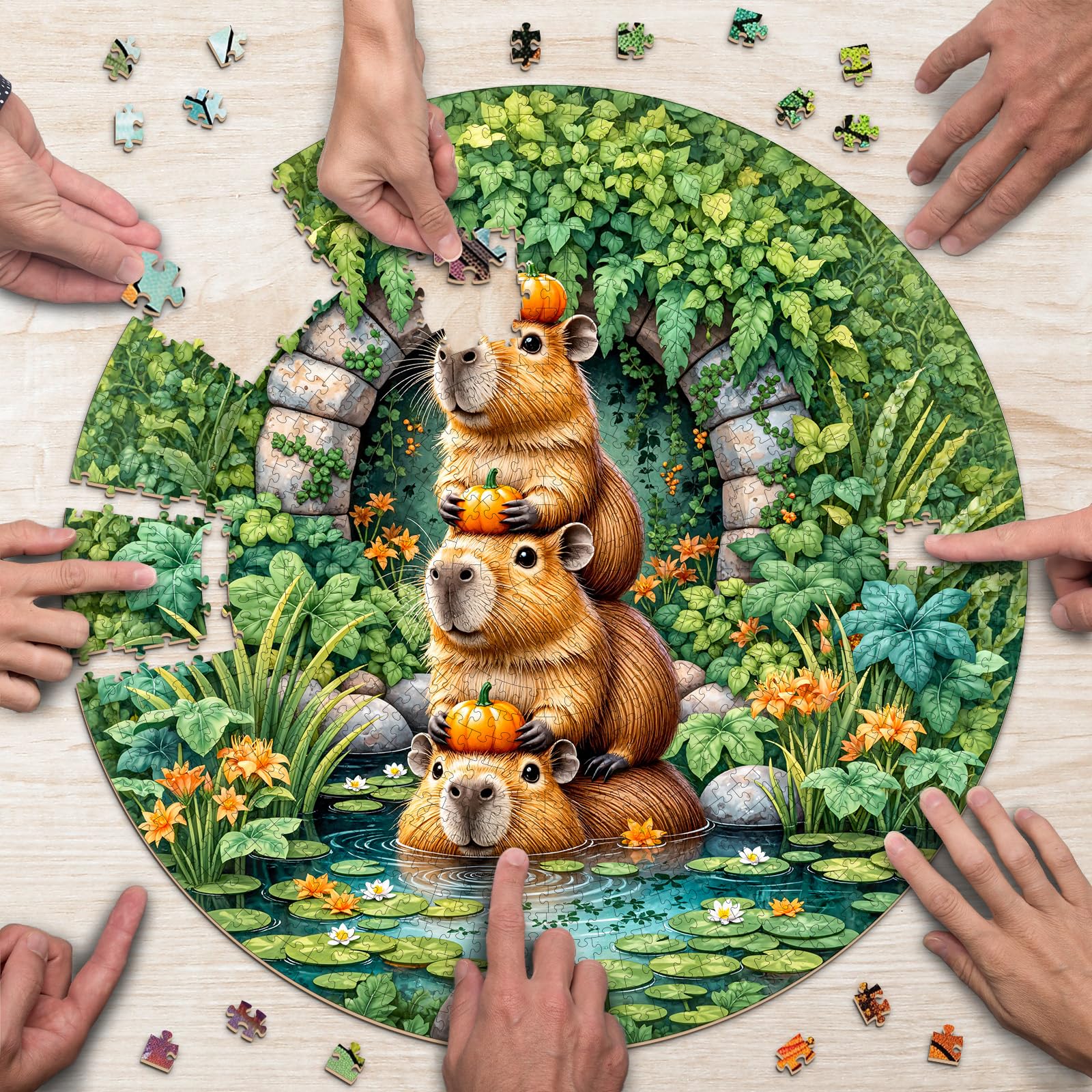 Capybara Puzzles for Adults 1000 Pieces