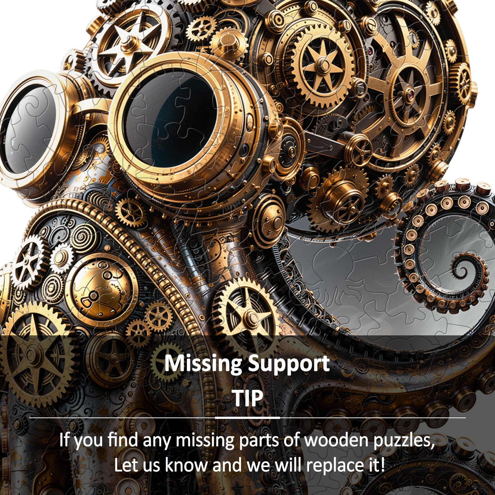 Mechanical Octopus Wooden Jigsaw Puzzles
