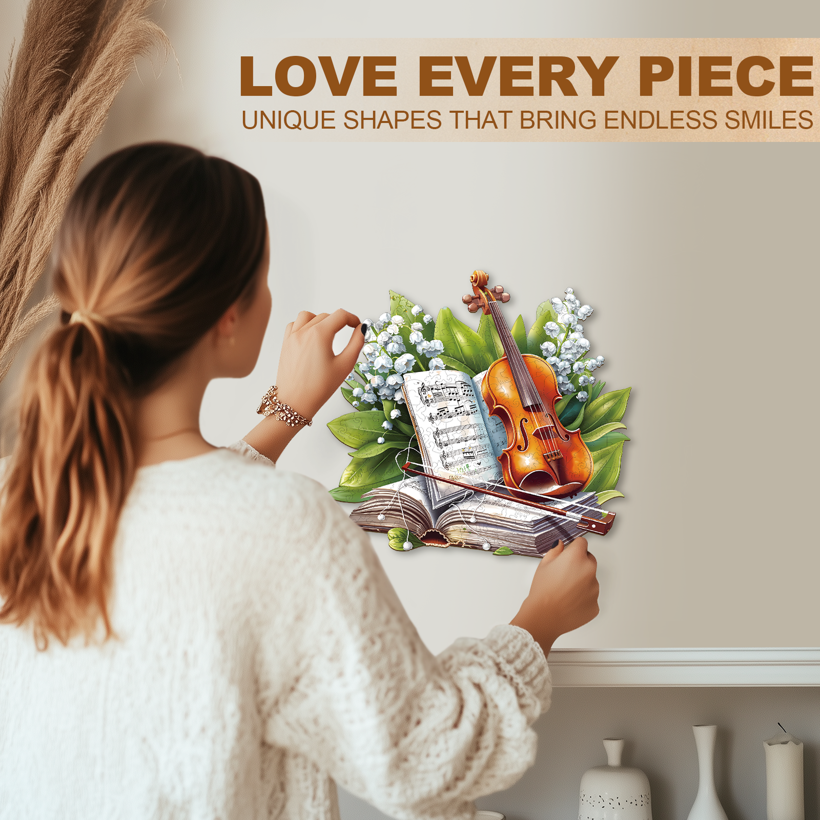 Violin and Verse Unique Wooden Puzzles - Aeekdook