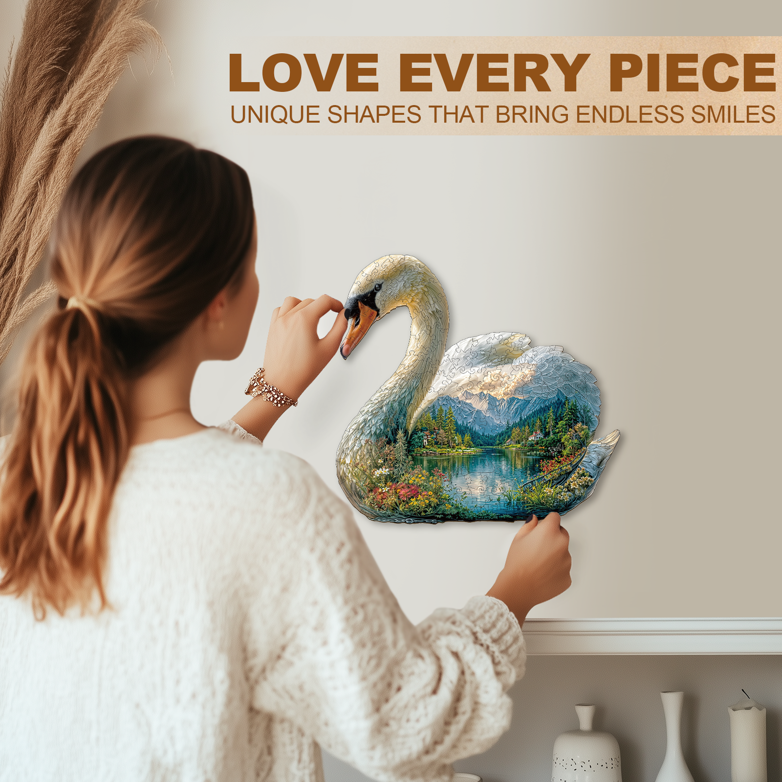 Swan Dream Wooden Jigsaw Puzzles - Aeekdook