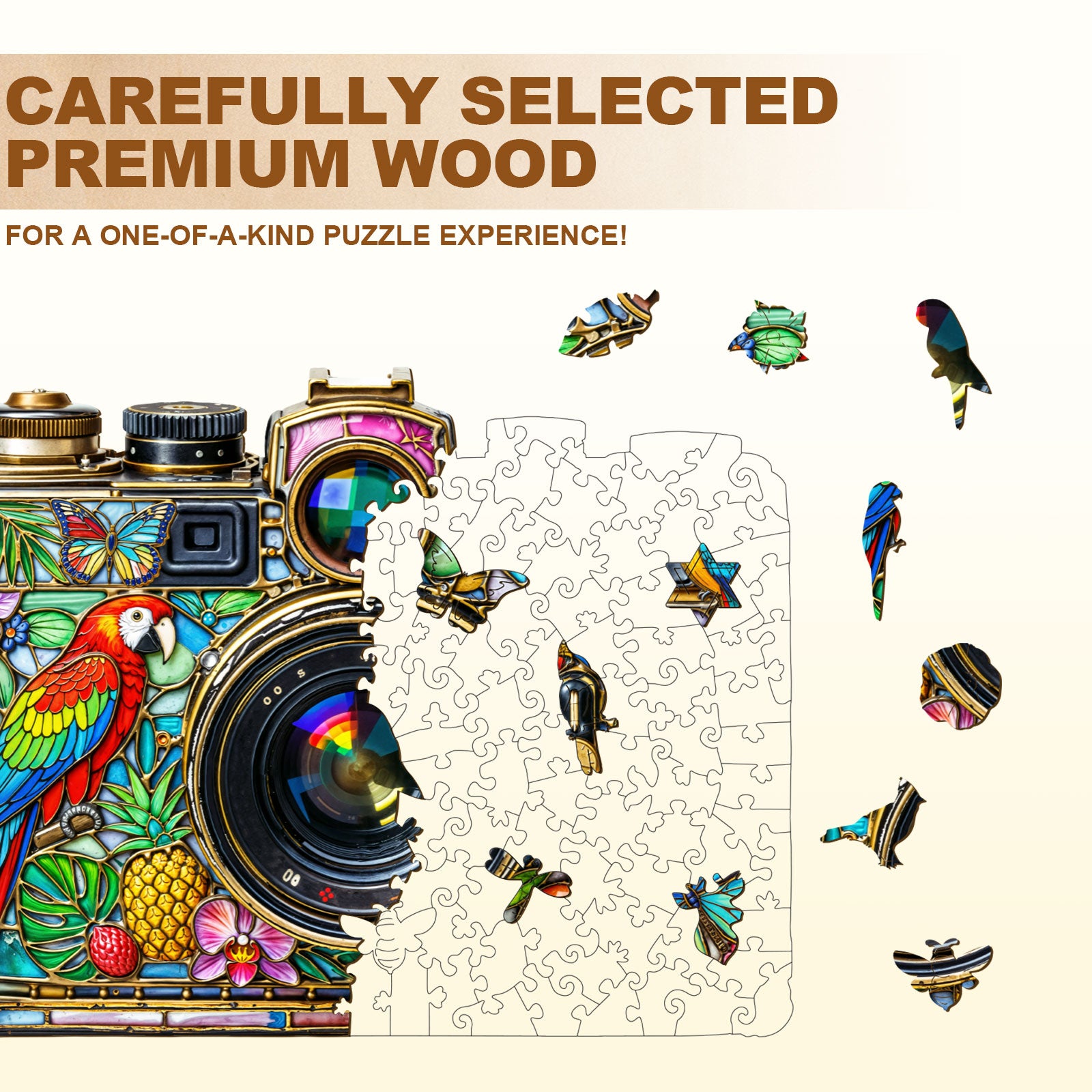 Tropical Lens Unique Wooden Puzzles