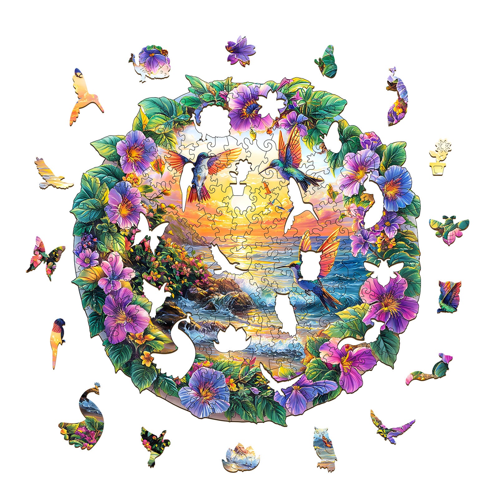 Resort Beach 3D Wood Puzzle Tropical Summer Decor - Aeekdook