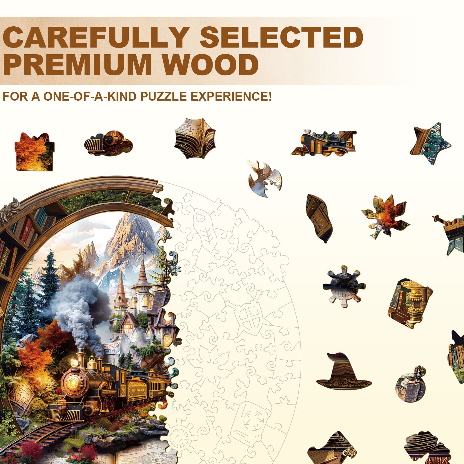 Journey Beyond the Pages Wooden Puzzle for Adults - Aeekdook