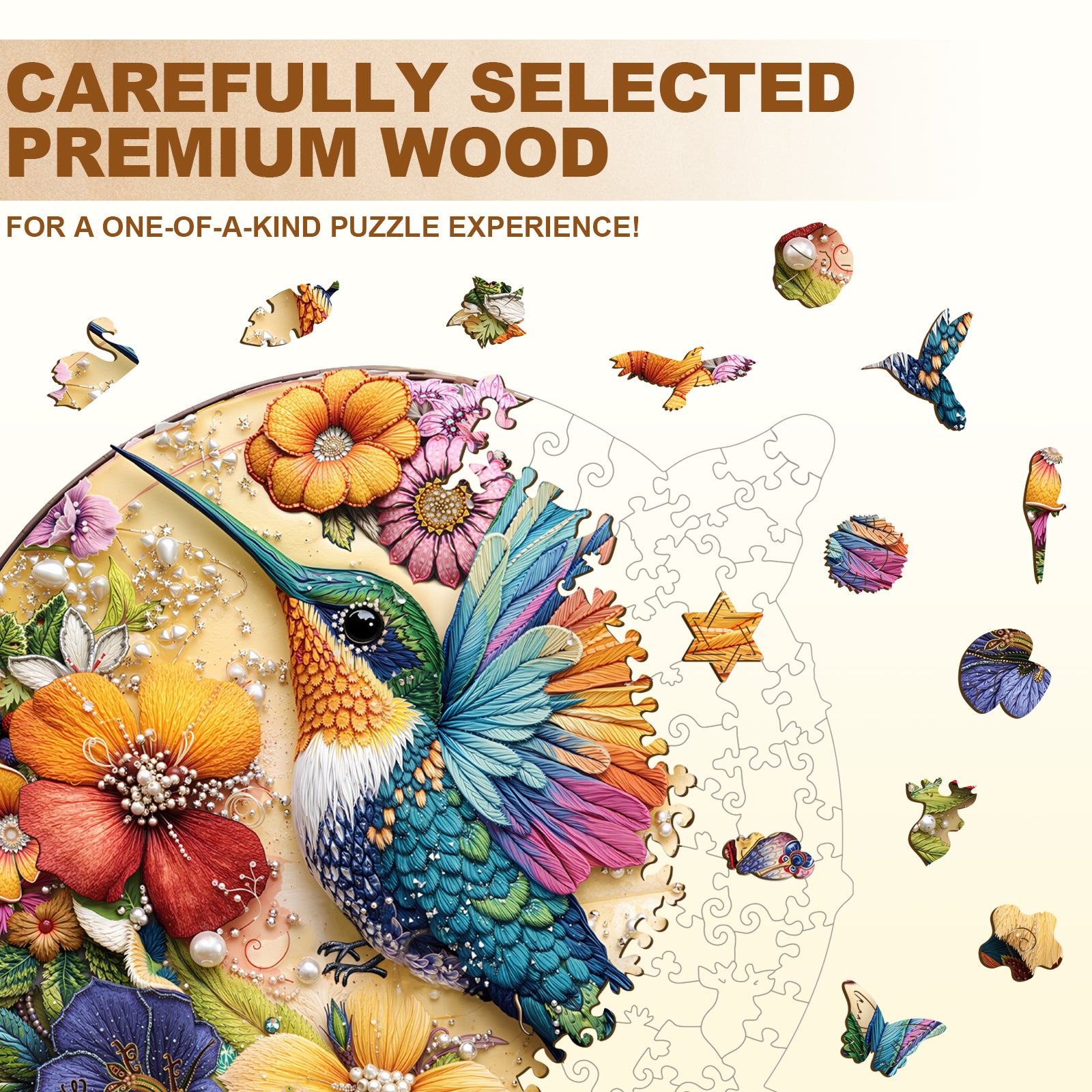 Hummingbird Wood Puzzles for Adults - Aeekdook