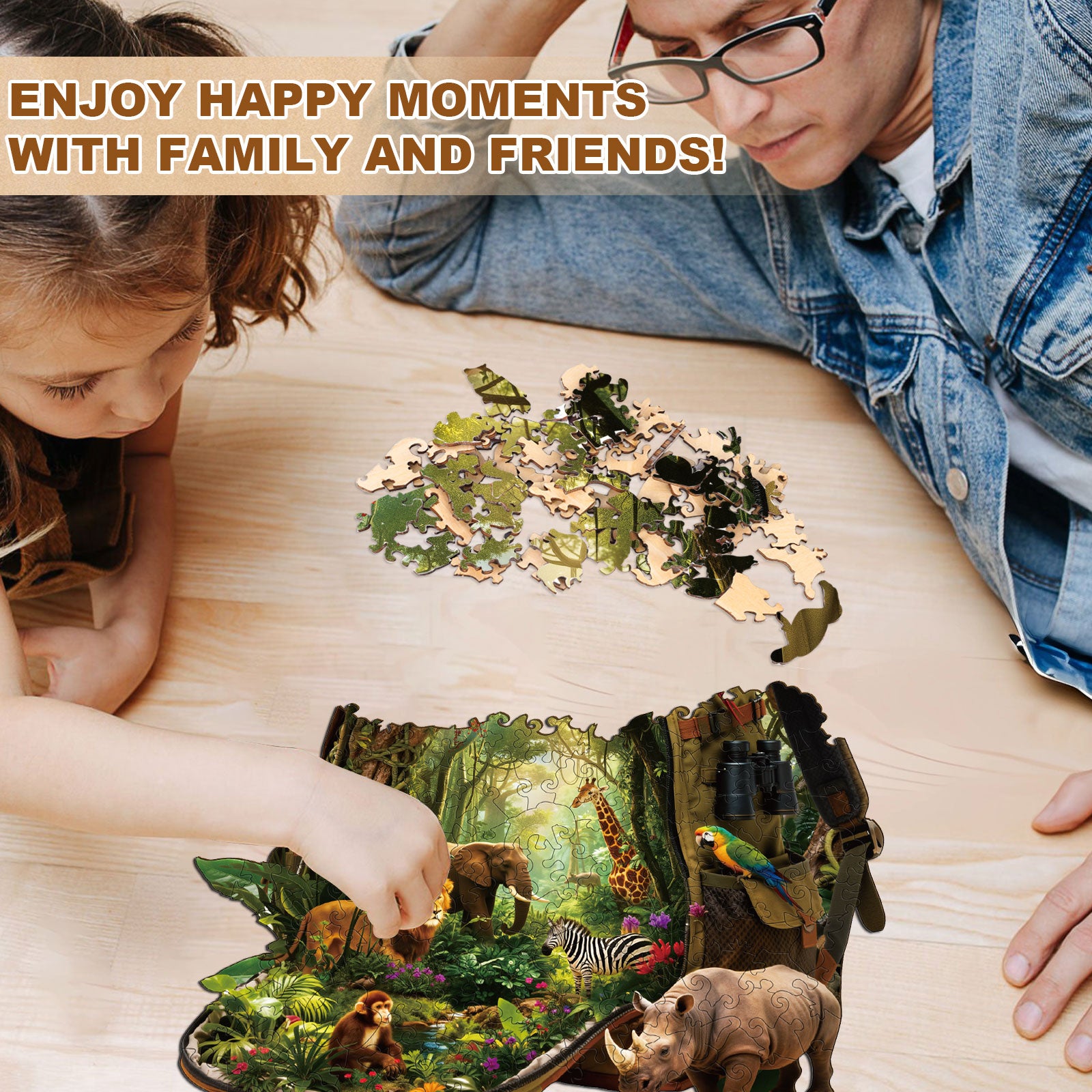 Peak African Safari Wooden Puzzle for Adults - Aeekdook
