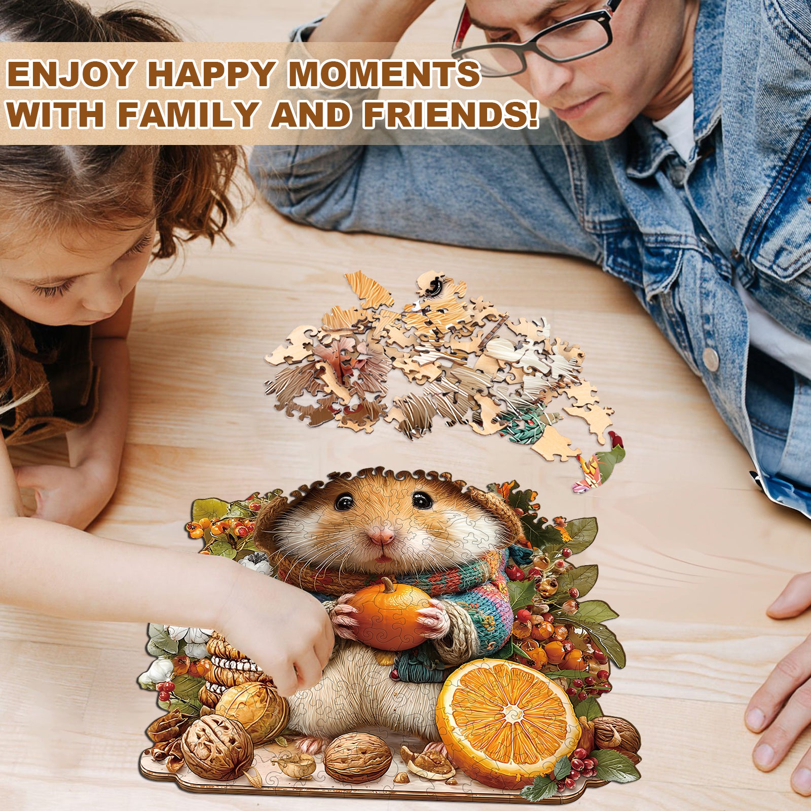 Cute Hamster Wooden Puzzles for Adults - Aeekdook