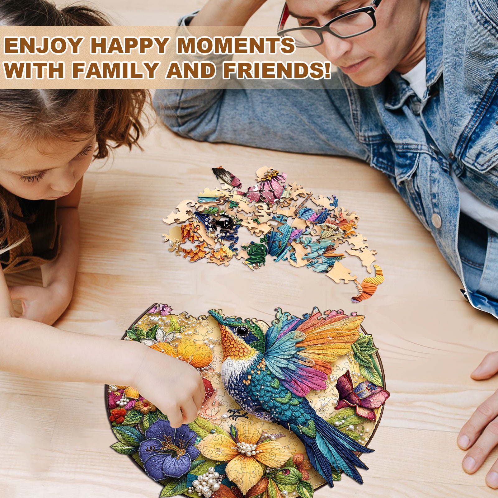 Hummingbird Wood Puzzles for Adults - Aeekdook