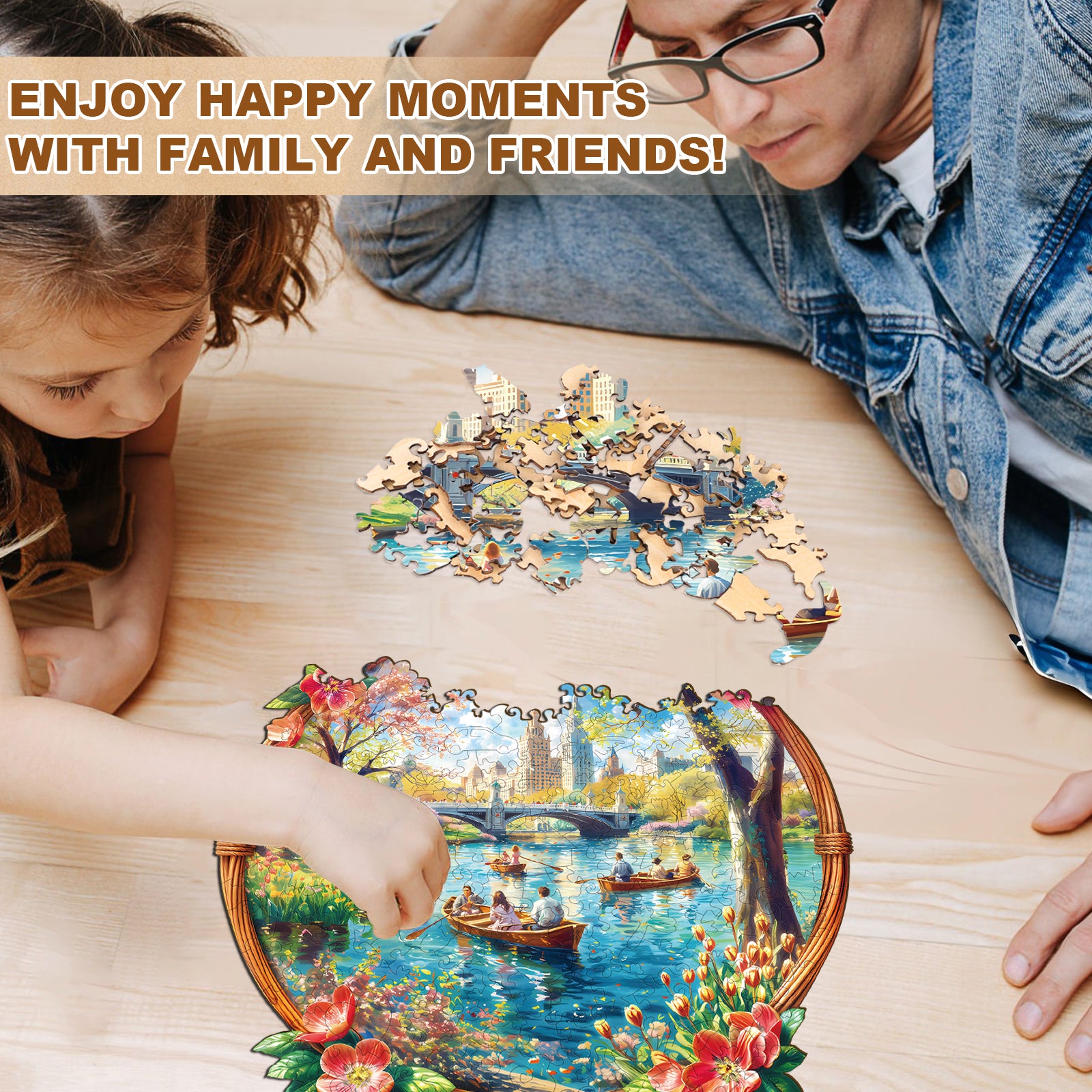 Lake View In Spring Wooden Puzzles for Adults - Aeekdook